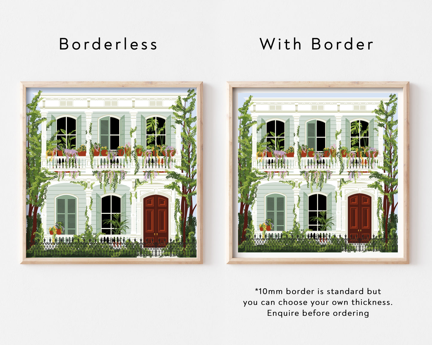 New Orleans Garden District House Art Print