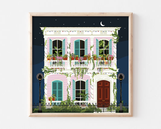 Night in New Orleans Art Print