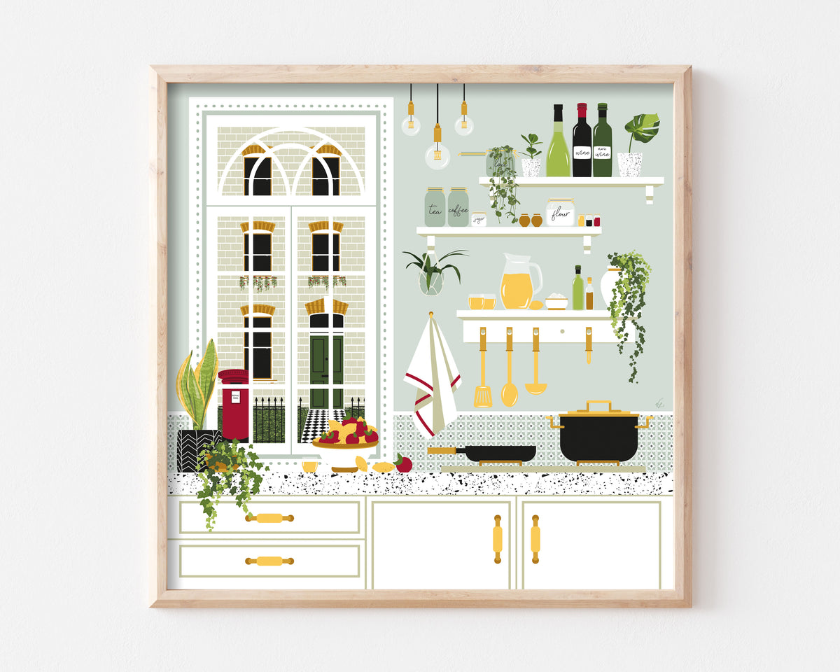 London Kitchen Art Print SUPER SECONDS FESTIVAL