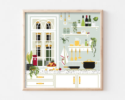 London Kitchen Art Print SUPER SECONDS FESTIVAL