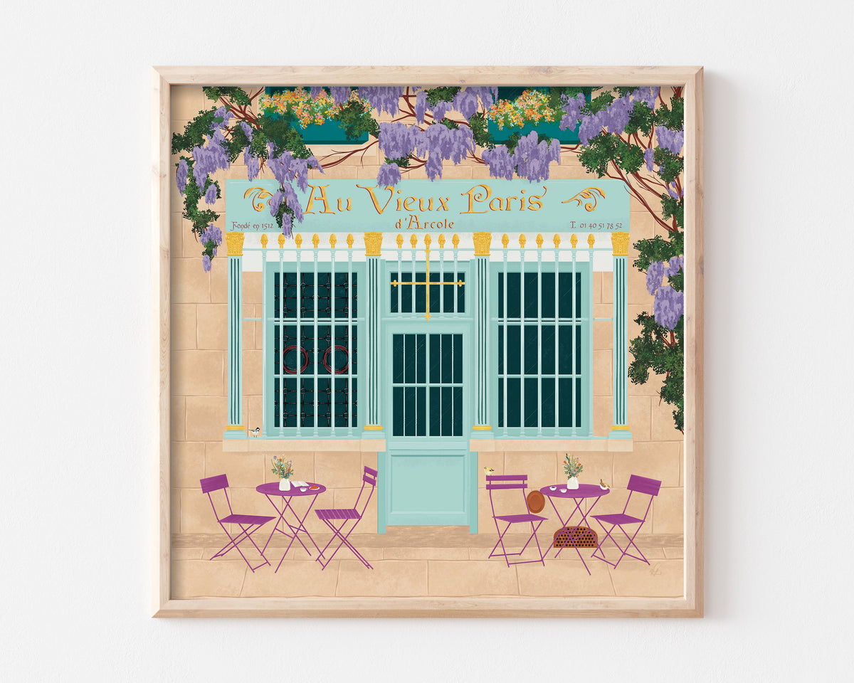 Parisian Cafe Art Print SUPER SECONDS FESTIVAL