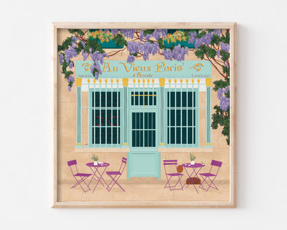 Parisian Cafe Art Print SUPER SECONDS FESTIVAL