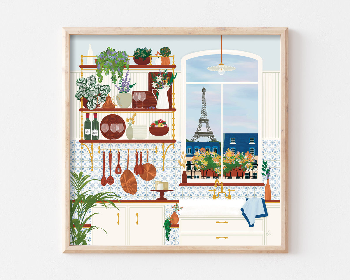 Parisian Kitchen Art Print SUPER SECONDS FESTIVAL