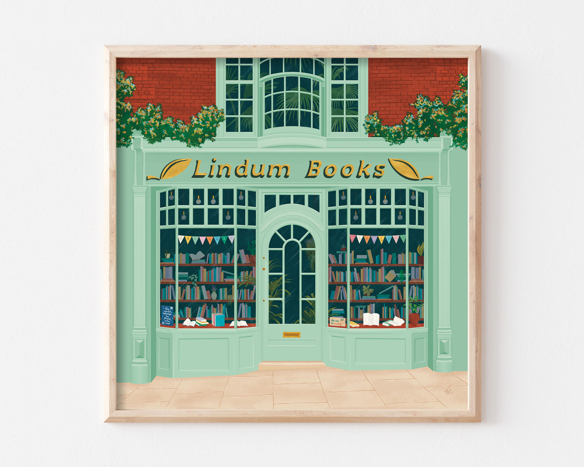Lincoln Bookshop Art Print SUPER SECONDS FESTIVAL