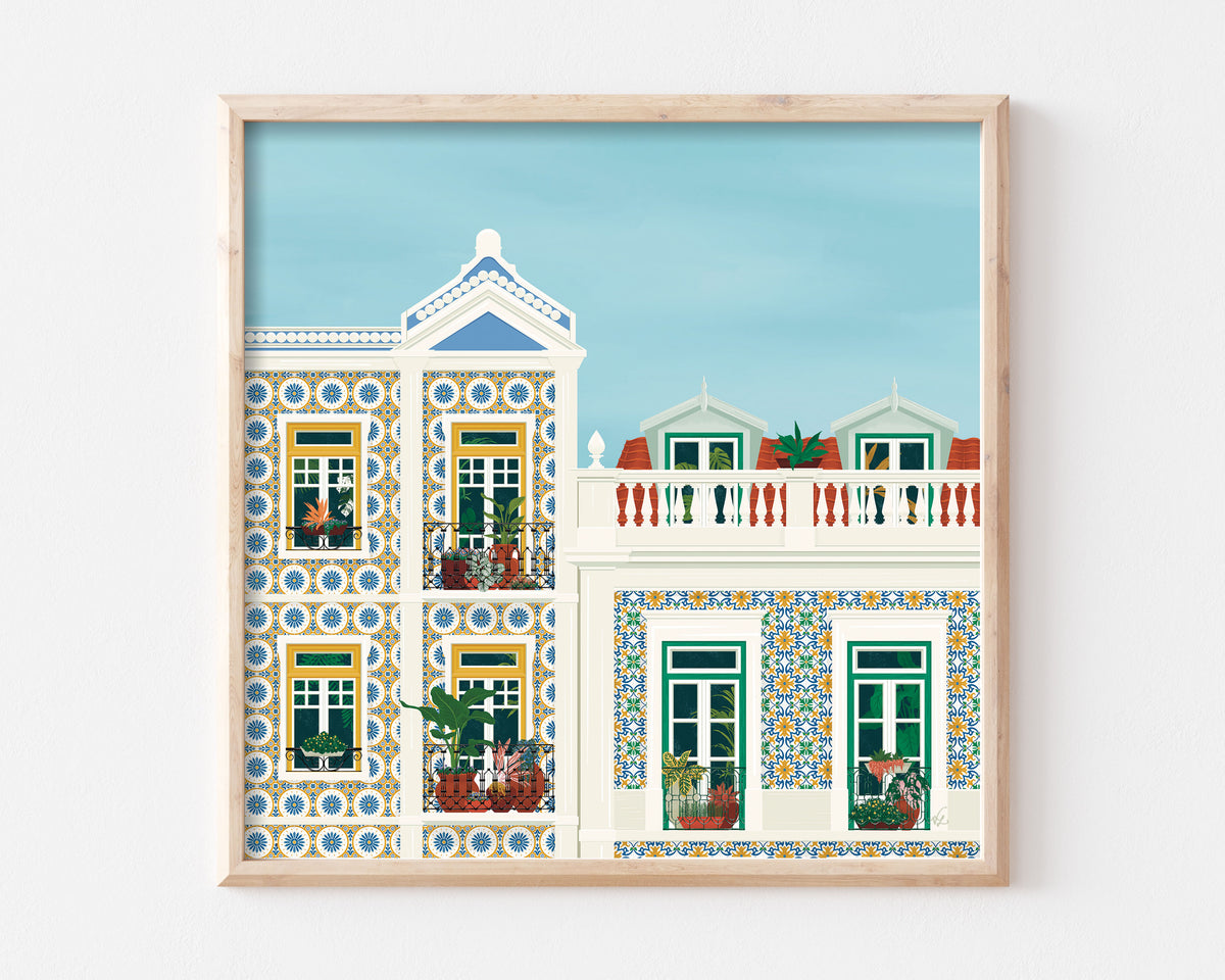 Lisbon Balconies Art Print SUPER SECONDS FESTIVAL