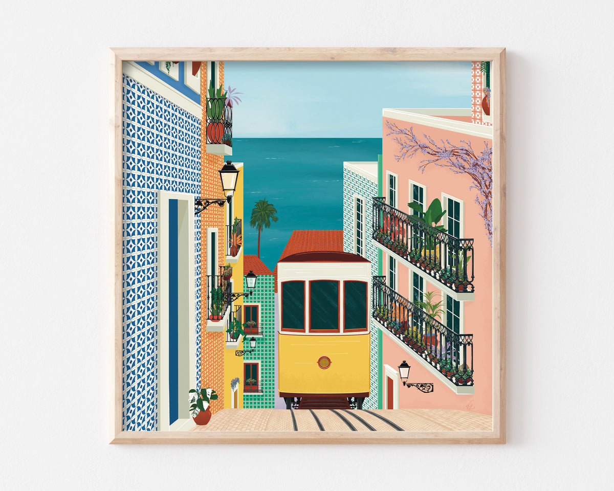 Lisbon Tram Art Print SUPER SECONDS FESTIVAL