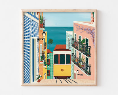 Lisbon Tram Art Print SUPER SECONDS FESTIVAL