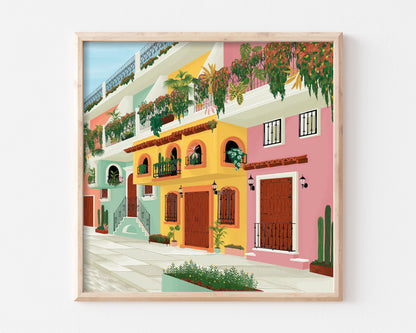 Puerto Vallarta Art Print SUPER SECONDS FESTIVAL