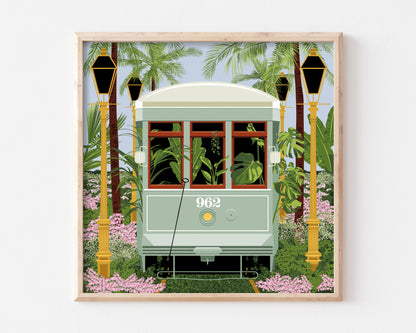 New Orleans Streetcar Art Print SUPER SECONDS FESTIVAL