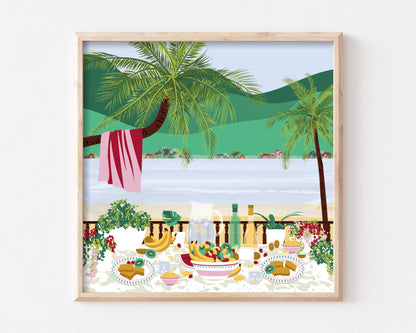Puerto Rican Breakfast Art Print SUPER SECONDS FESTIVAL