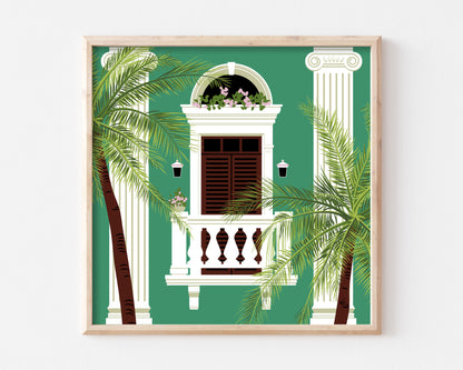 Puerto Rican Balcony Art Print SUPER SECONDS FESTIVAL