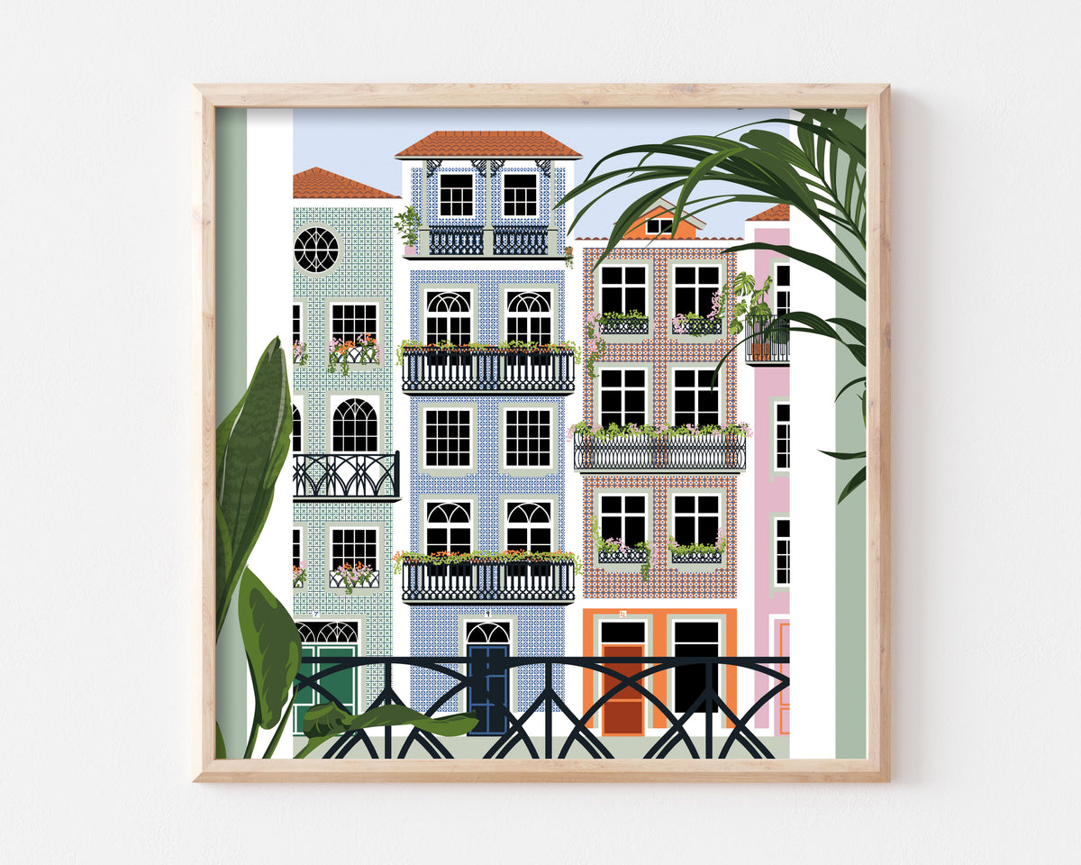 Porto Houses Art Print SUPER SECONDS FESTIVAL