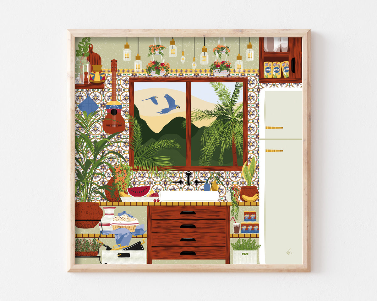 Venezuelan Kitchen Art Print SUPER SECONDS FESTIVAL