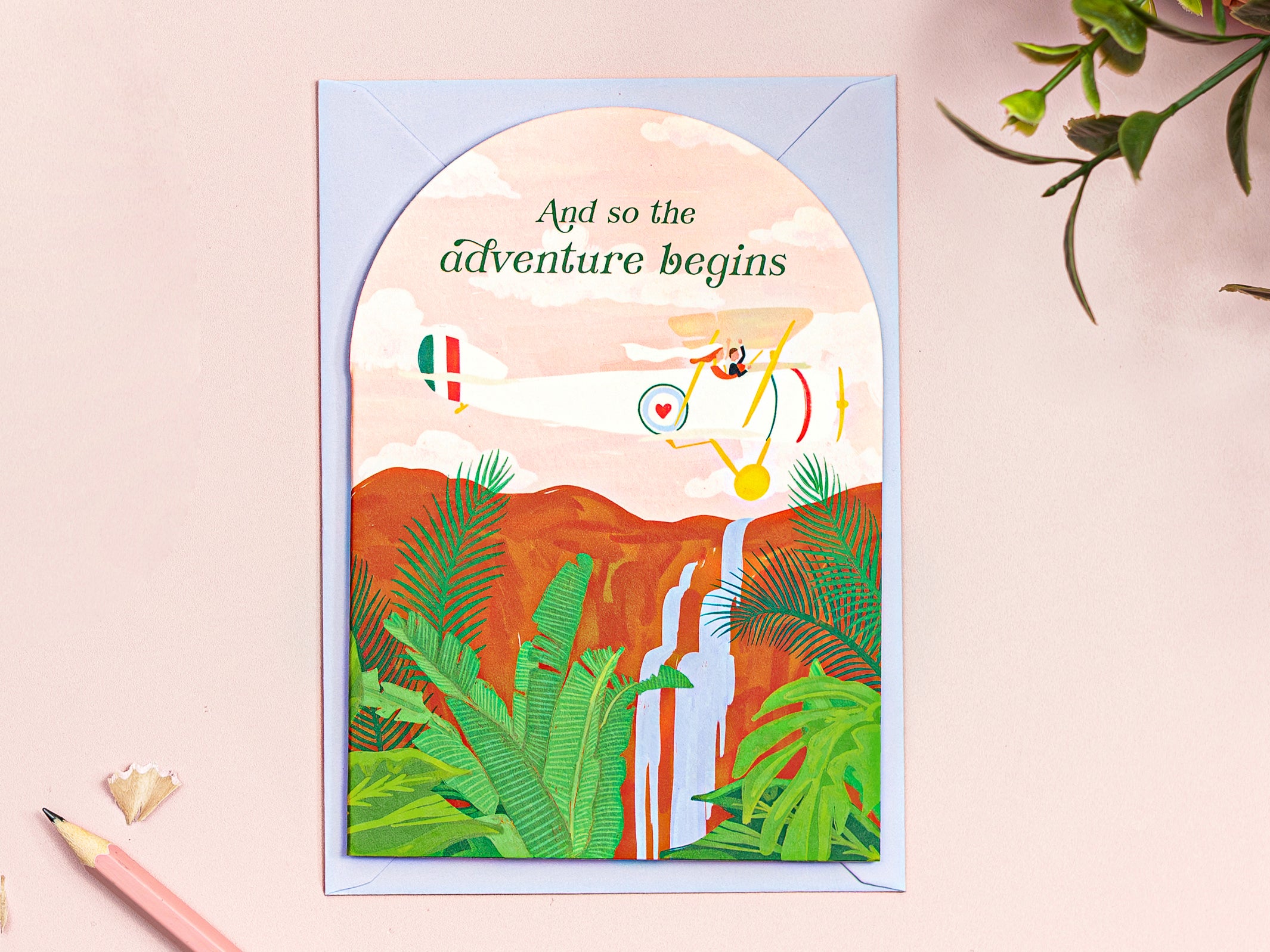 And so the Adventure Begins Greeting Card