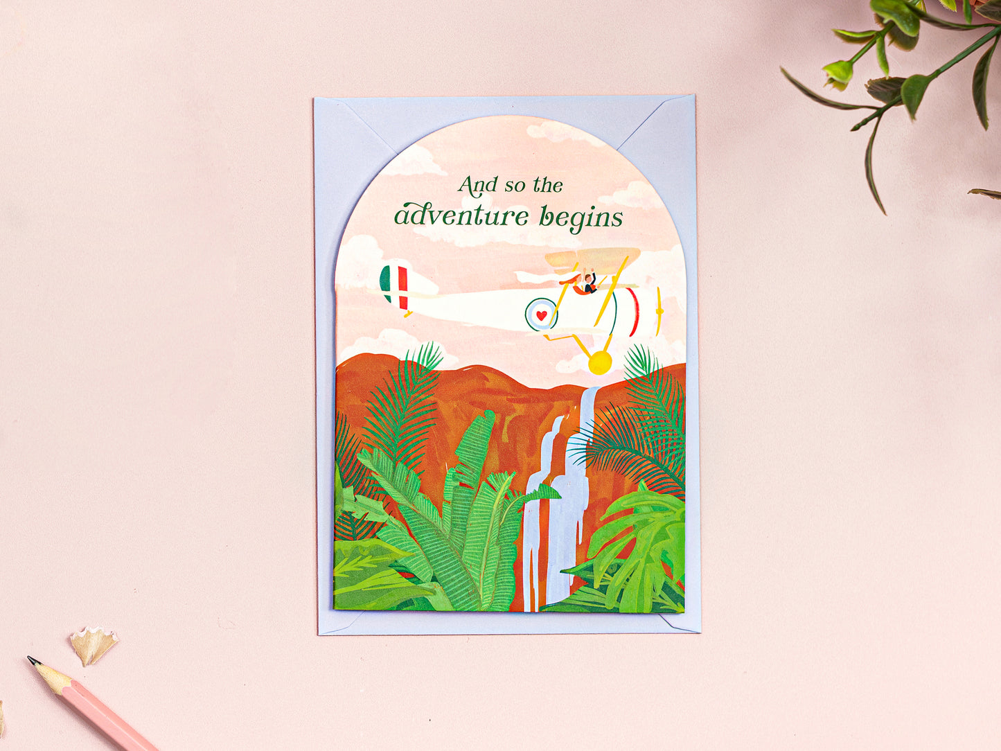 And so the Adventure Begins Greeting Card