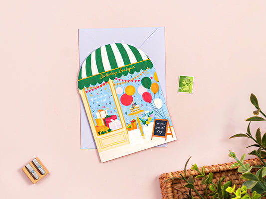 Birthday Shop Greeting Card