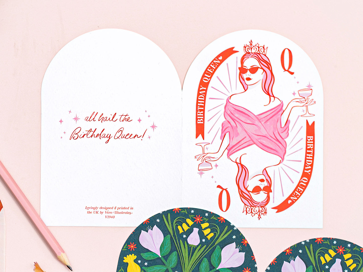 Birthday Queen Greeting Card