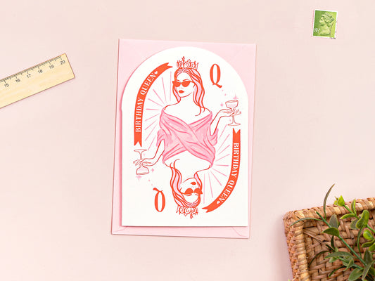 Birthday Queen Greeting Card