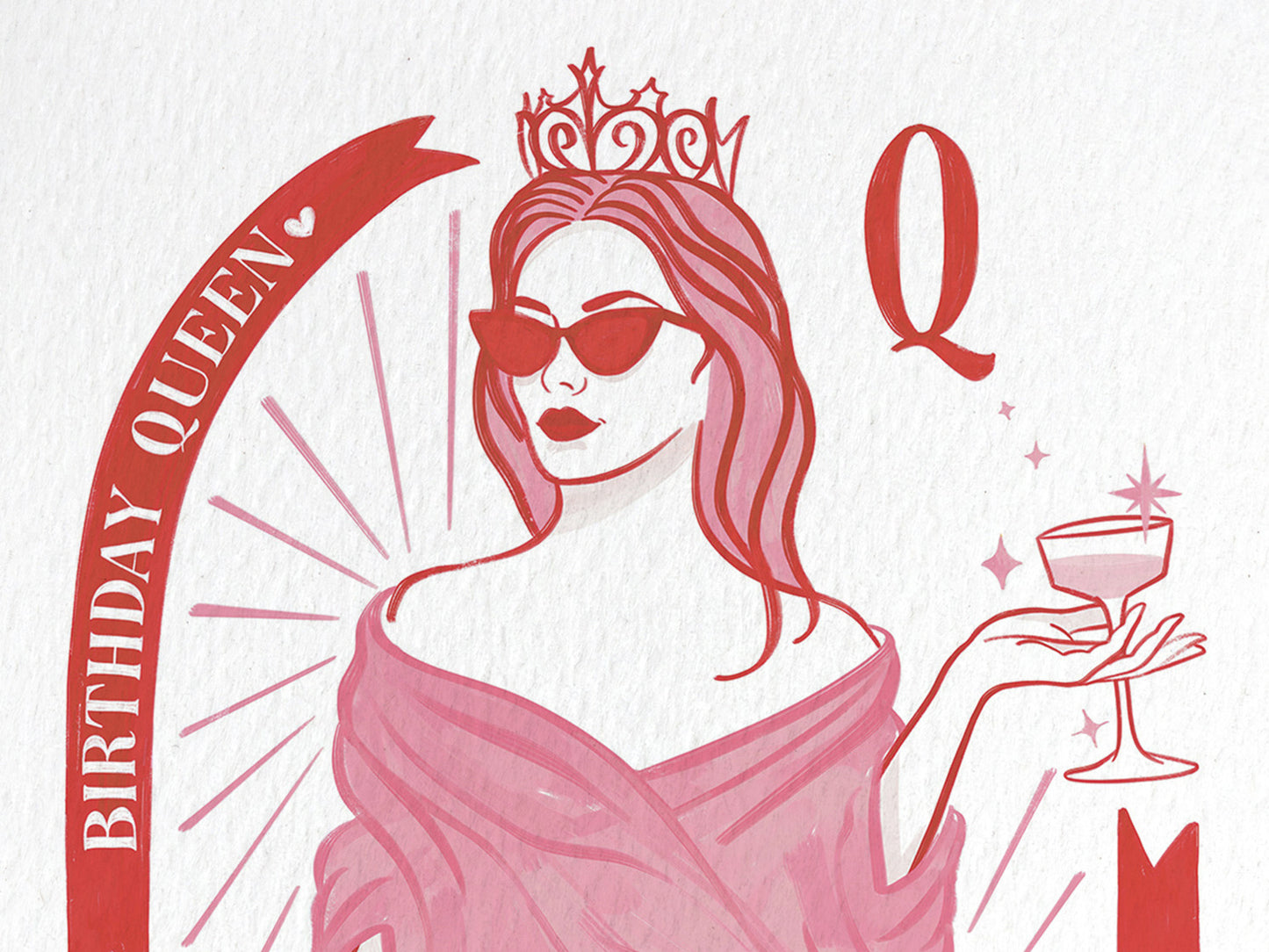 Birthday Queen Greeting Card