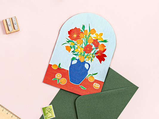 Citrus and Flowers Any Occasion Greeting Card