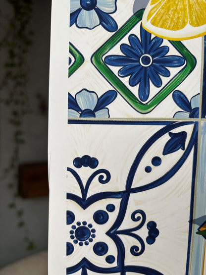 Lemons & Tiles Art Print SUPER SECONDS FESTIVAL