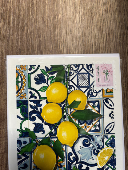 Lemons & Tiles Art Print SUPER SECONDS FESTIVAL
