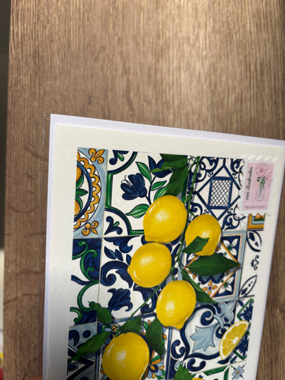 Lemons & Tiles Art Print SUPER SECONDS FESTIVAL