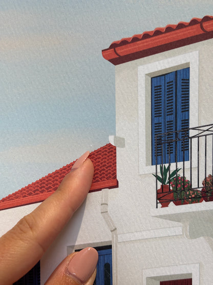 Greek House Art Print SUPER SECONDS FESTIVAL