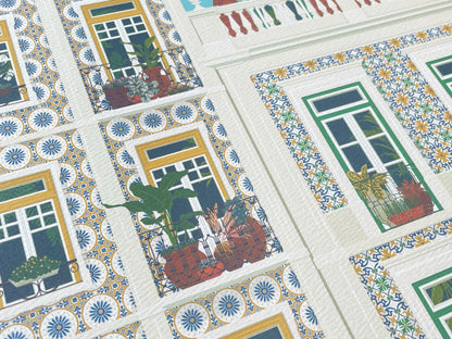 Lisbon Balconies Art Print