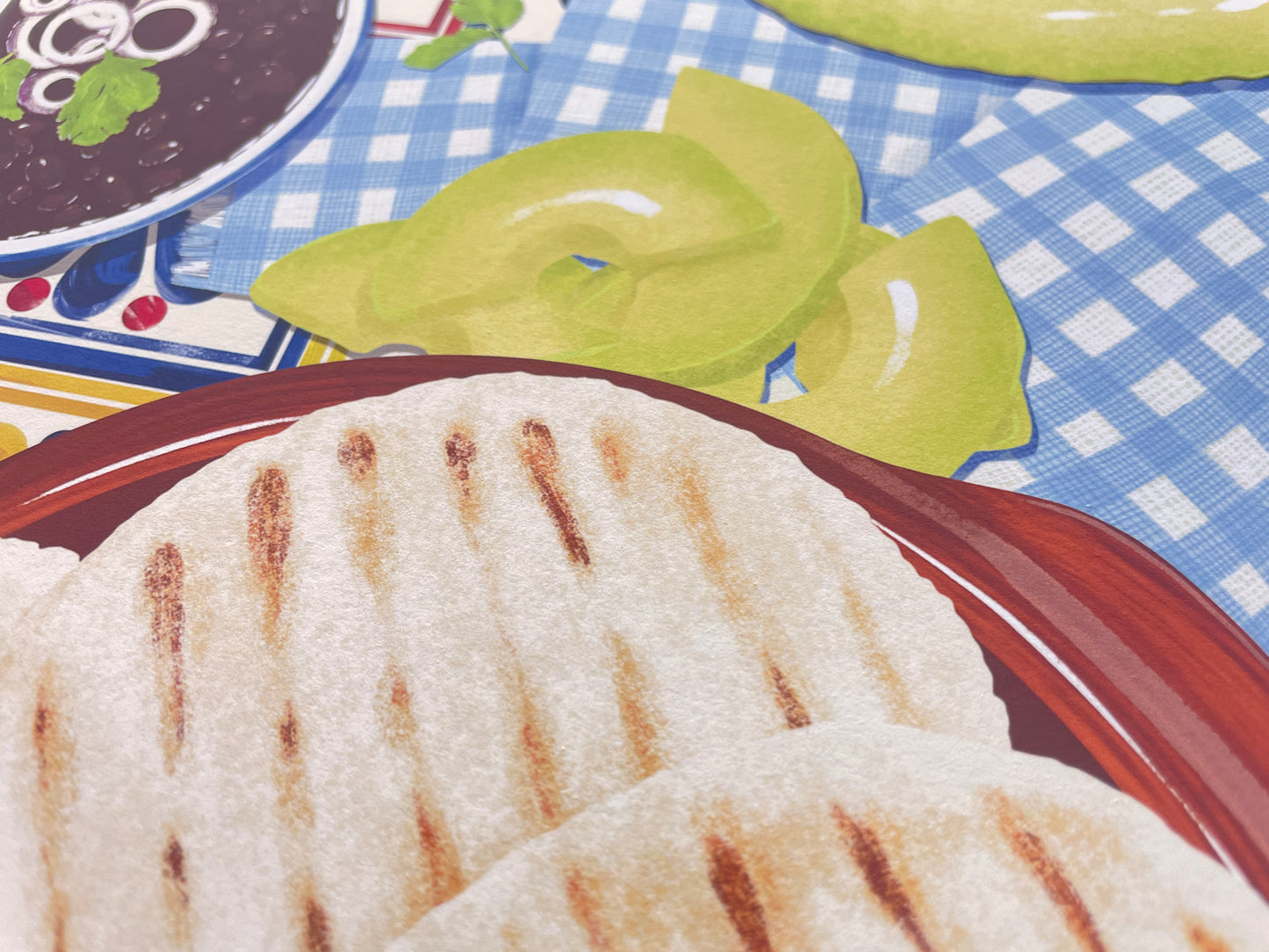 Arepas & Tiles Art Print