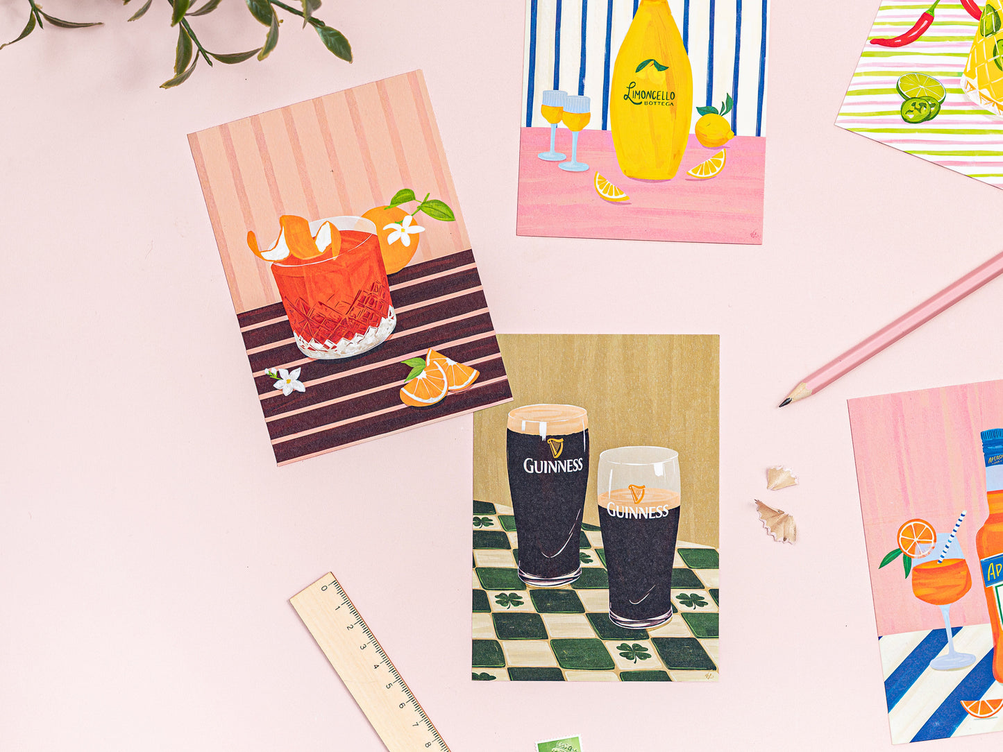 Drinks & Cocktails Postcards (A6)