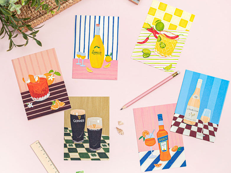 Drinks & Cocktails Postcards (A6)
