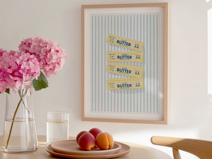 Butter Sticks Art Print