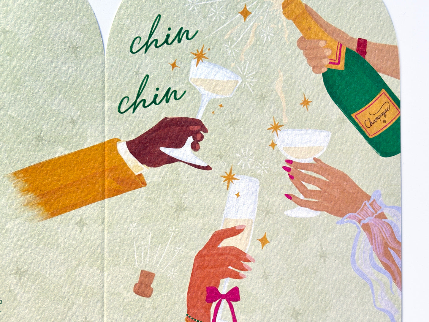 Chin Chin Greeting Card
