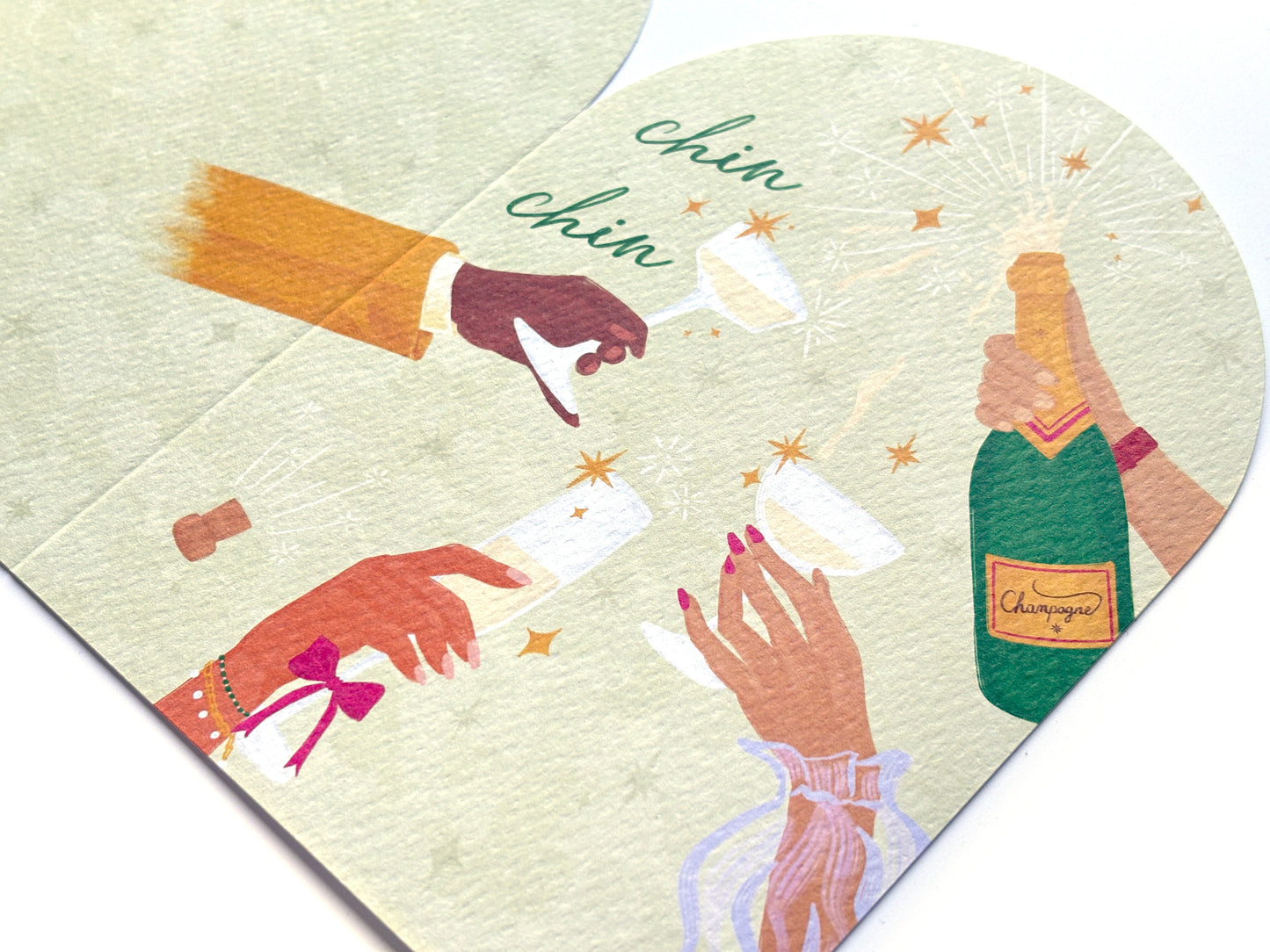 Chin Chin Greeting Card