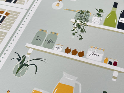 London Kitchen Art Print