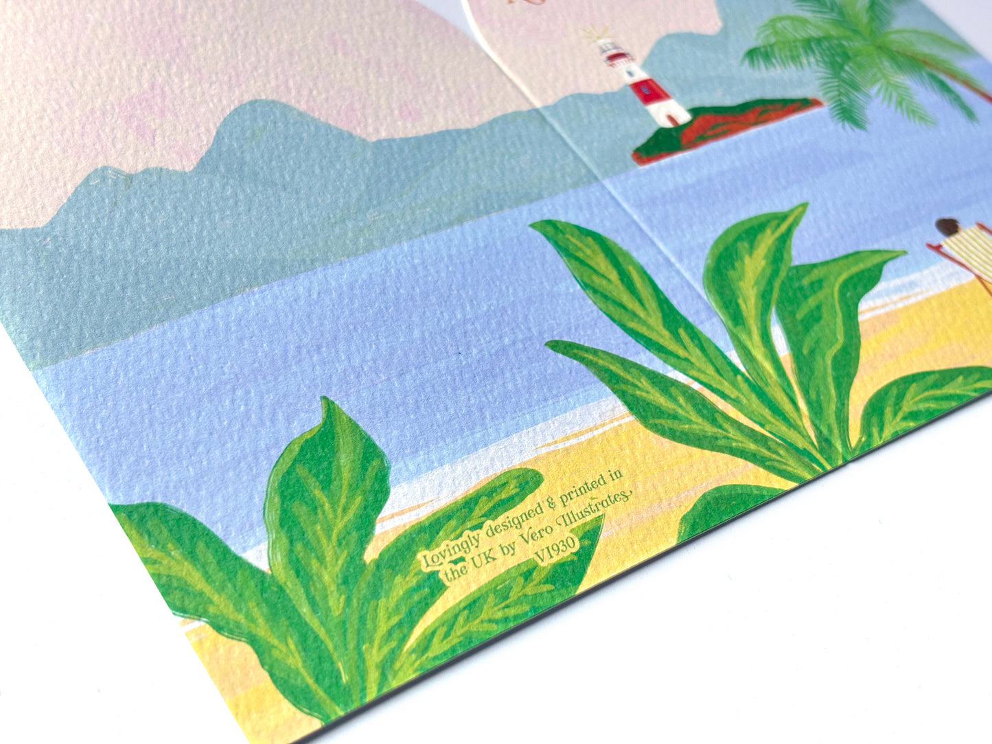 Tropical Anniversary Greeting Card