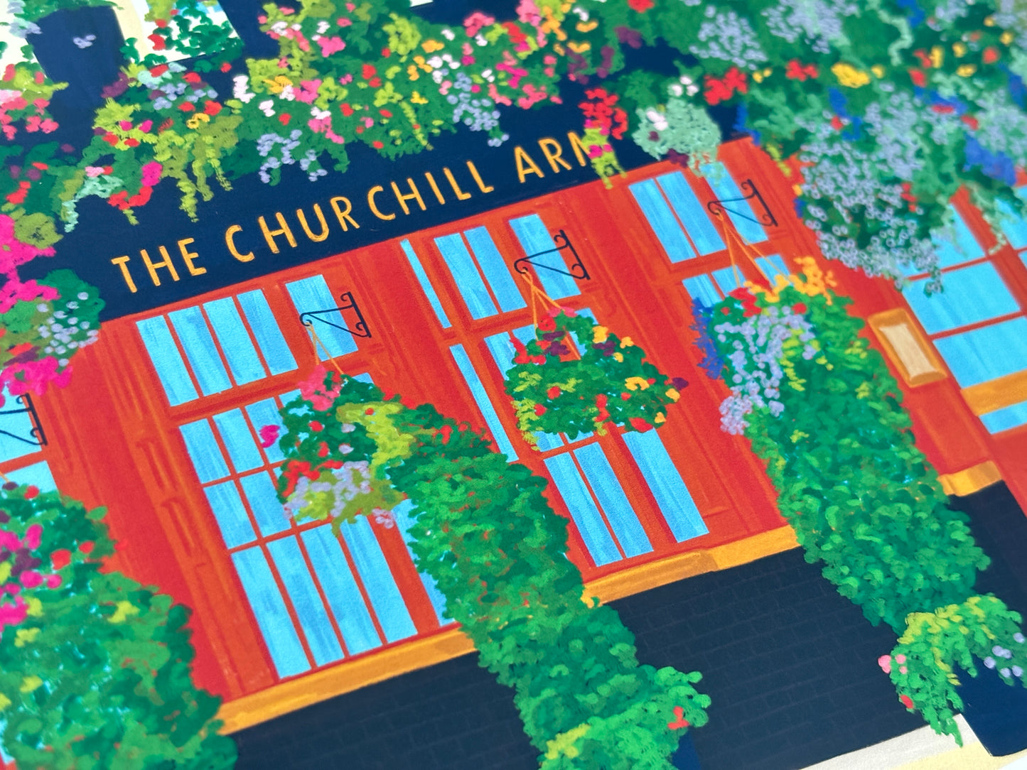 Kensington The Churchill Arms Art Print
