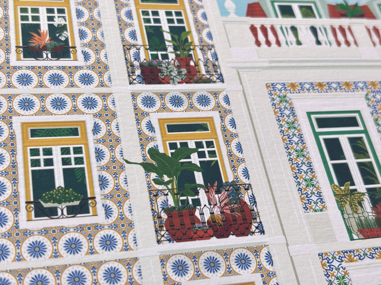 Lisbon Balconies Art Print