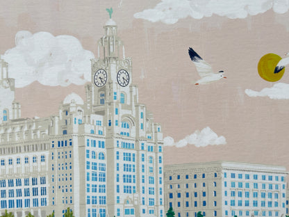 The River Mersey Liverpool Art Print
