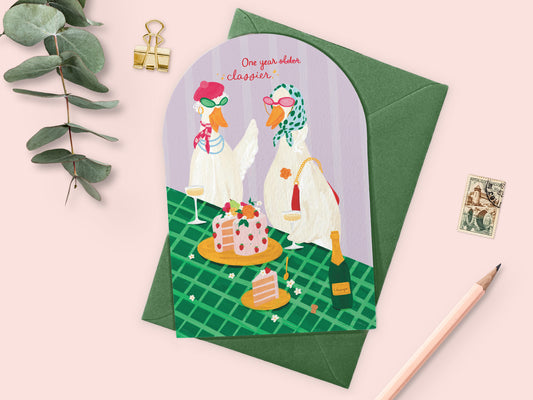 One Year Classier Greeting Card