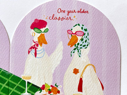One Year Classier Greeting Card