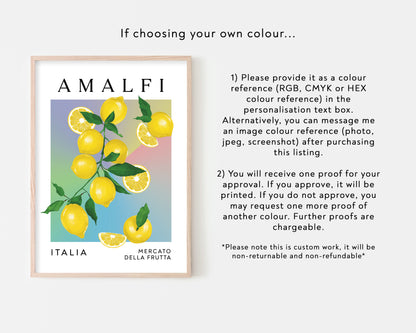 Amalfi Lemons Art Print