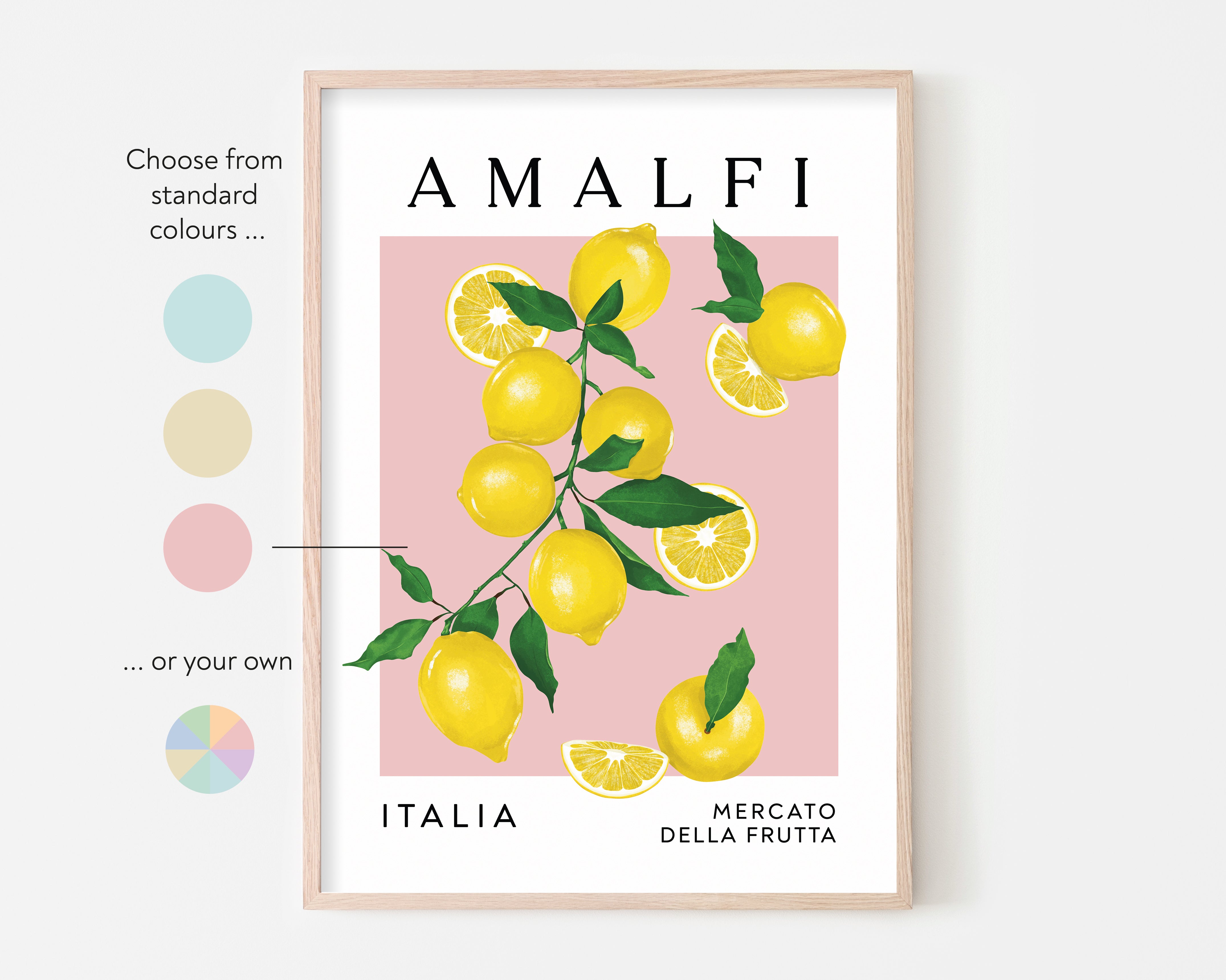 Amalfi Lemons Art Print