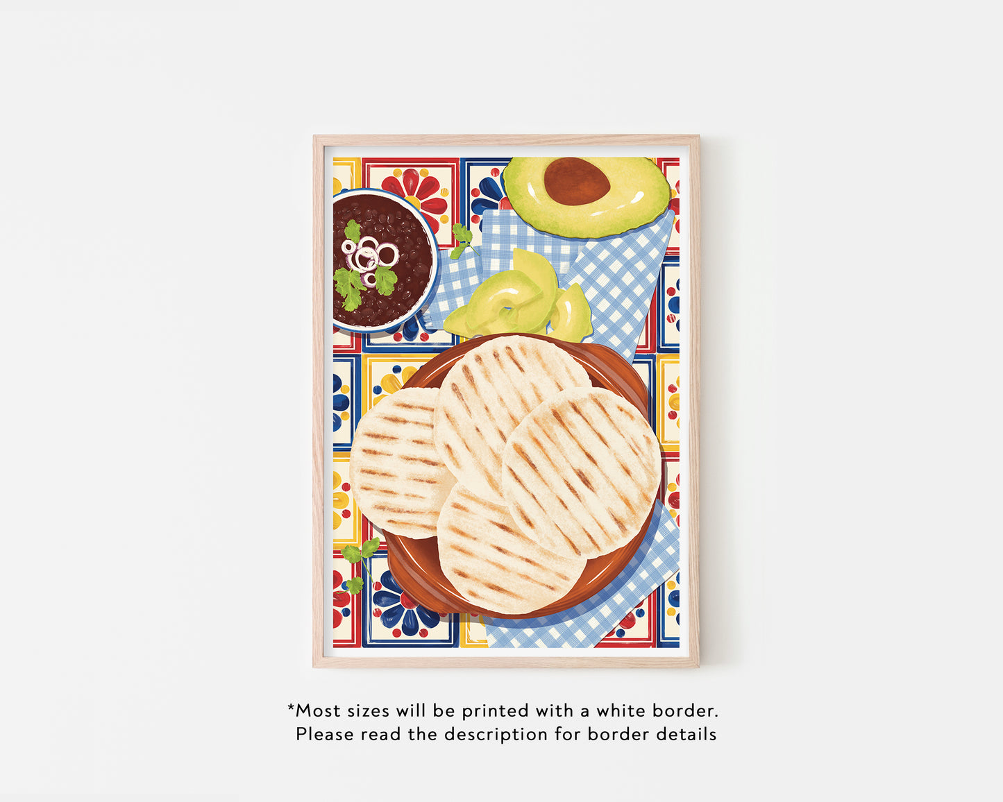 Arepas & Tiles Art Print