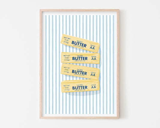 Butter Sticks Art Print