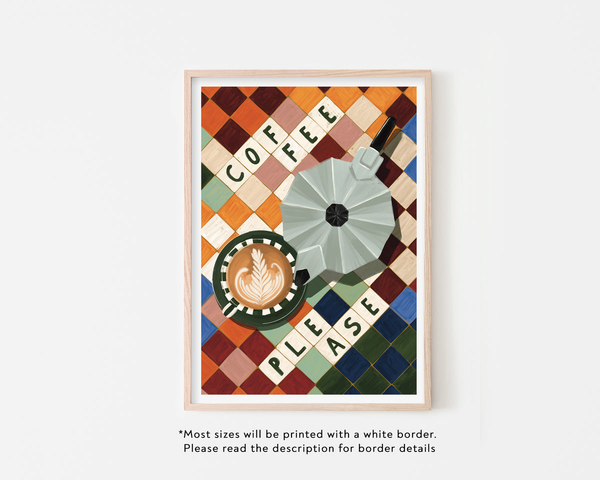 Coffee Please Art Print