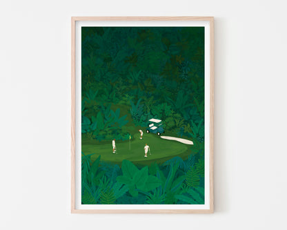 Golf in the Jungle Art Print