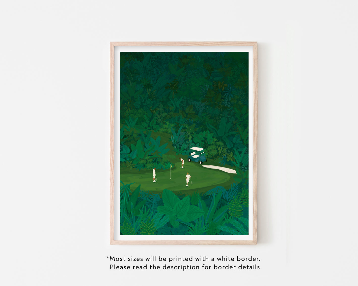 Golf in the Jungle Art Print