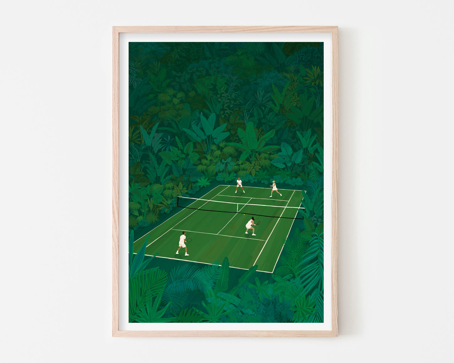 Tennis in the Jungle Art Print